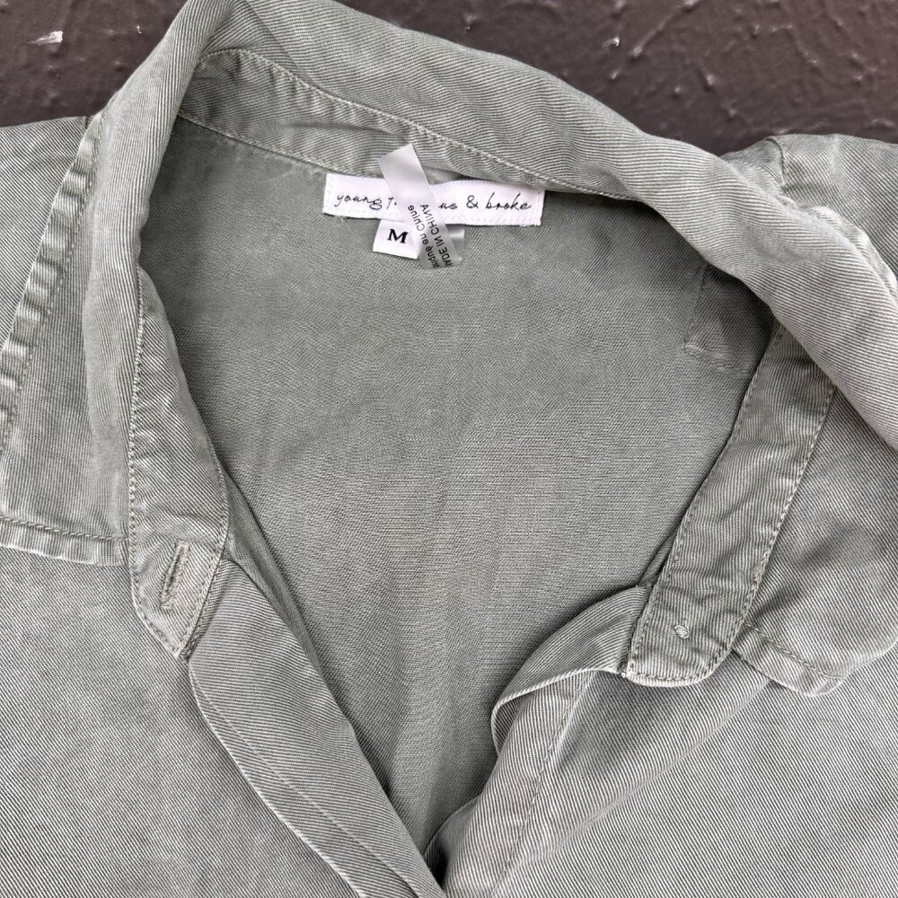 [Yfb] Green Sleeveless Button Front Every Jumpsui… - image 2